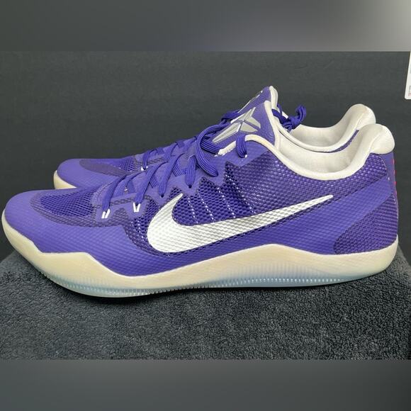 Nike Kobe 11 XI Elite Low Team Bank Court Purple 856485-551 Men’s SZ 18 NWOB - Picture 1 of 9